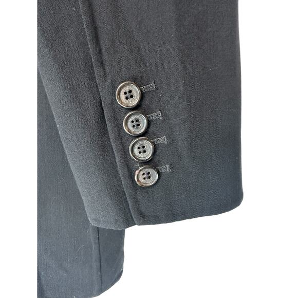 Michael Kors Black Business Career Office Work Wool Blend Blazer Size 14 - Picture 8 of 13